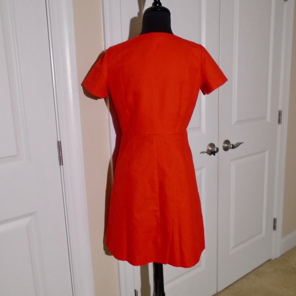 ANN TAYLOR NWT Cotton Linen Button Flare Dress 4P - Picture 9 of 9